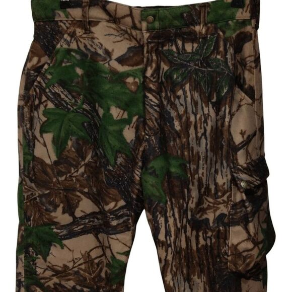 Cabela's Real Tree Camo Insulated Thick Fleece Pants Size 36x30 Hunting Pants - Picture 2 of 11